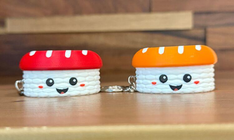 Sushi Fidget Keychain